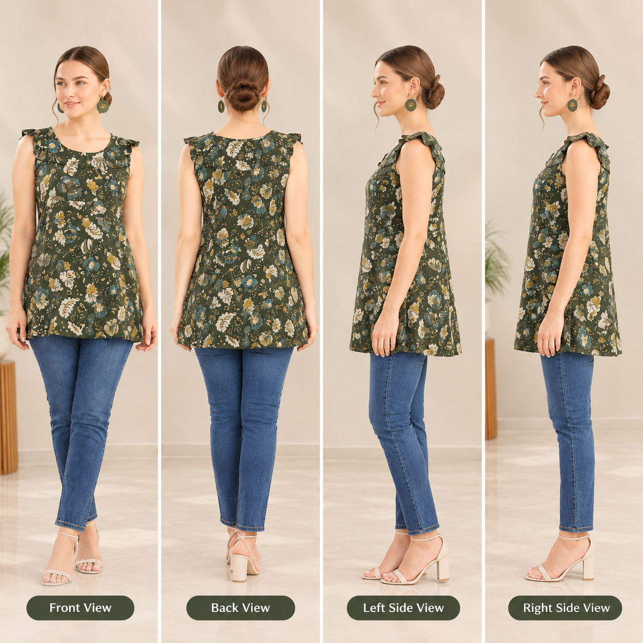 four side design kurti four side design kurti
